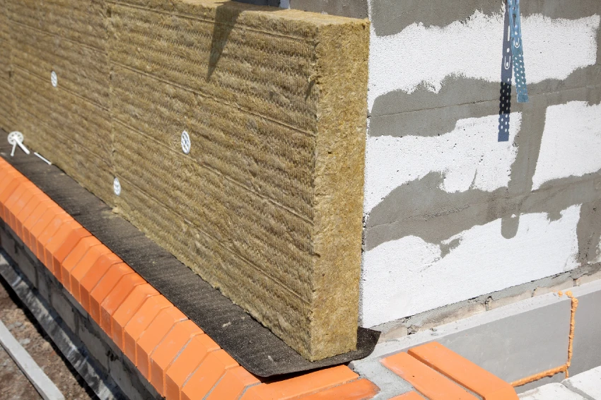 Mineral wool exterior walls